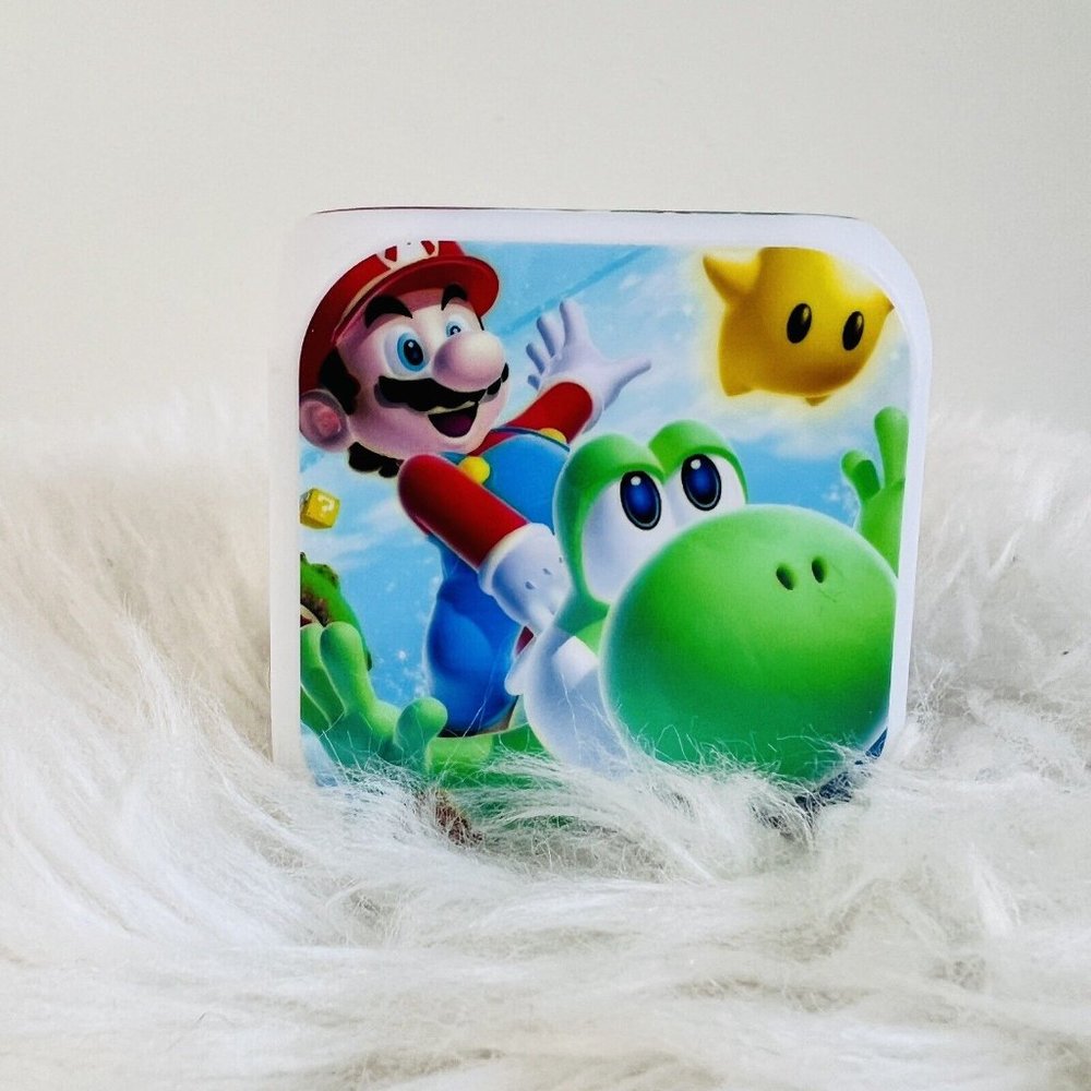Super Mario Brothers Alarm Clock Cube ~ Mario Yoshi Luma ~ Nintendo